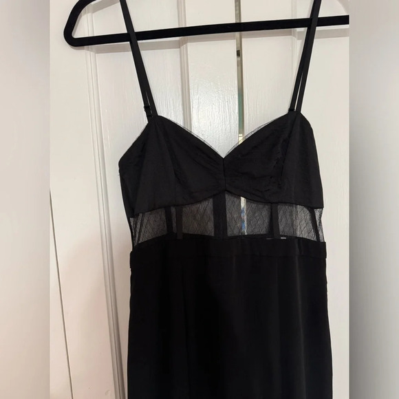 Fame & Partners Francesca Mesh Gown Maxi Dress in Black - Picture 5 of 11